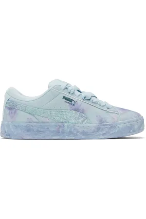 Collina Strada Baskets surdimensionnées bleues en suède à motif tie-dye édition Puma
