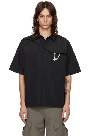 HELIOT EMIL Chemise noire à mousqueton
