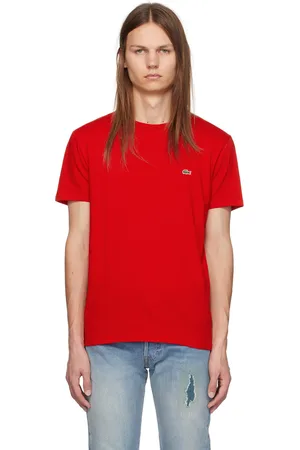 Lacoste T-shirt rouge à col ras du cou