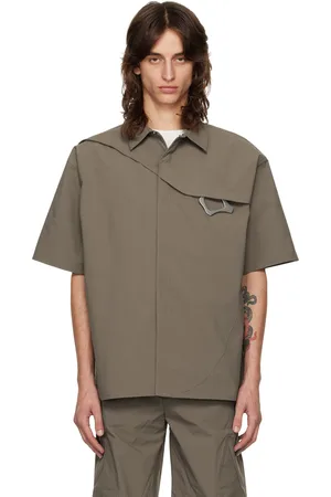 HELIOT EMIL Chemise kaki à mousqueton