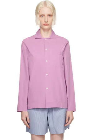 Tekla Chemise de pyjama à manches longues mauve