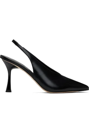 Studio Amelia Chaussures à talon aiguille Razor 90 noires à bride arrière