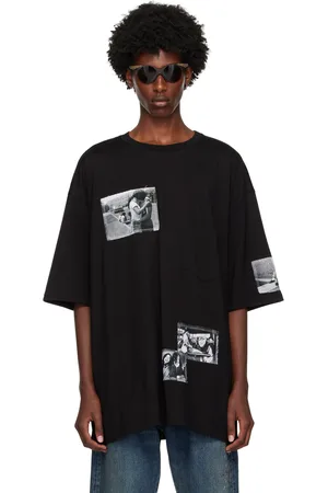 Takahiromiyashita The Soloist T-shirt noir à empiècements graphiques