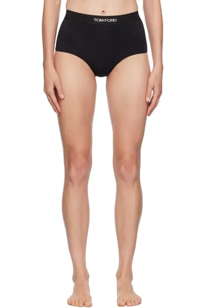 Tom Ford Culotte noire en modal à logo