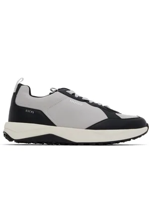 HUGO BOSS Baskets noir et gris à panneaux