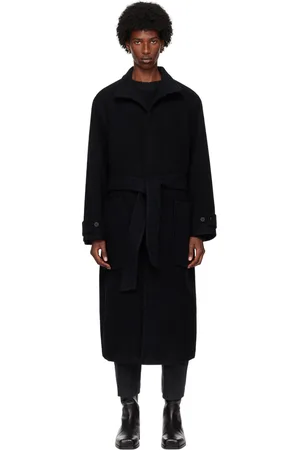 LE 17 SEPTEMBRE Manteau noir à col montant