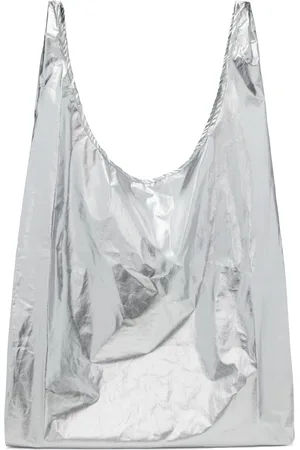 CORDERA Sac argenté en coton et soie