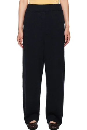 CORDERA Pantalon de détente bleu marine en bébé alpaga