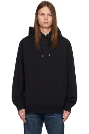 Lanvin Pull à capuche noir à écusson
