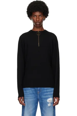 J.W.Anderson Pull noir à demi-glissière
