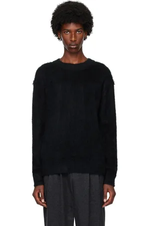 LE 17 SEPTEMBRE Pull noir à col ras du cou