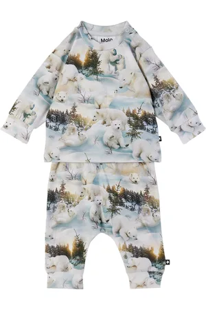 Molo Bébé | Ensemble de t-shirt à manches longues et pantalon de survêtement Eloy gris