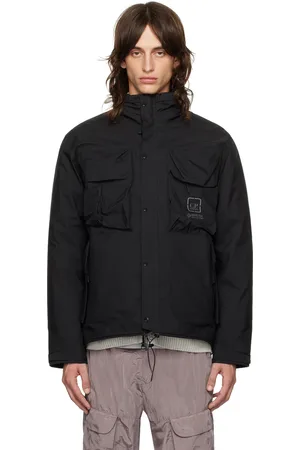C.P. Company Blouson utilitaire noir en GORE-TEX INFINIUM™ rembourré en duvet - Metropolis Series
