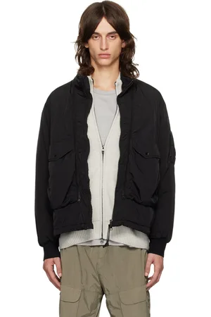 C.P. Company Blouson rembourré noir en Chrome-R à glissières
