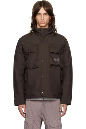 C.P. Company Blouson utilitaire brun en GORE-TEX INFINIUM™ rembourré en duvet - Metropolis Series
