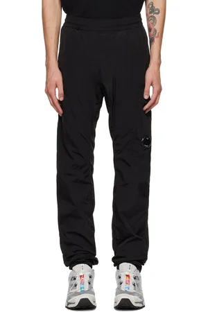 C.P. Company Pantalon cargo noir à lentille