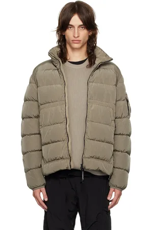 C.P. Company Blouson kaki en Chrome-R rembourré en duvet