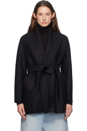 Harris Wharf London Blouson noir à ceinture