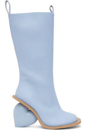 Yume Yume Bottes bleues à talon en forme de cœur