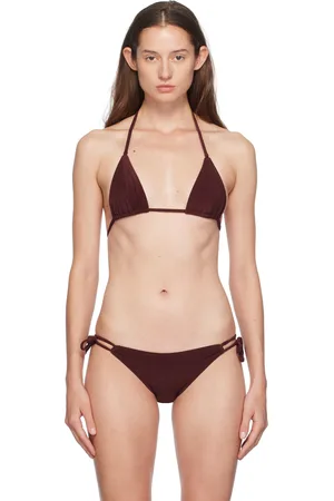 Yasmine Eslami Haut de bikini Mica bourgogne