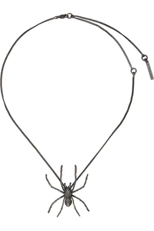 Y / PROJECT Collier gris acier à pendentif d