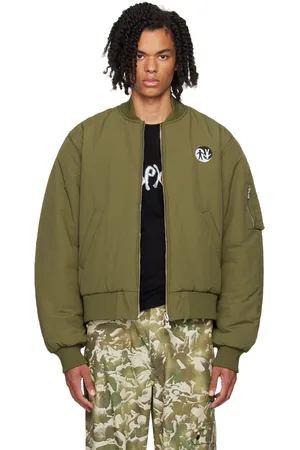 CARNE BOLLENTE Blouson aviateur réversible Desire Connections kaki