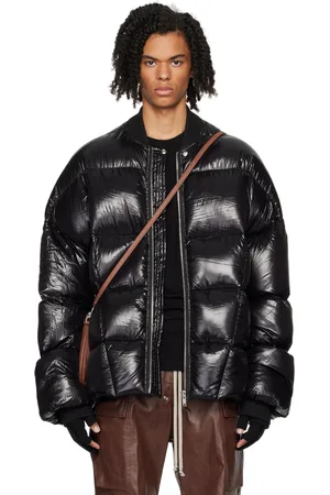 Rick Owens Blouson aviateur noir rembourré en duvet - Porterville