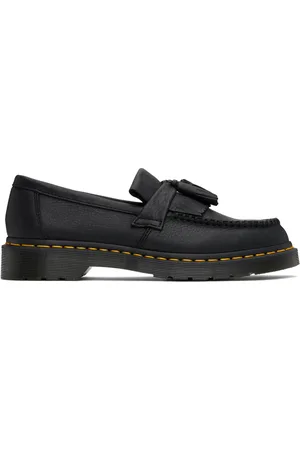 Dr. Martens Flâneurs Adrian noirs à surpiqure jaune