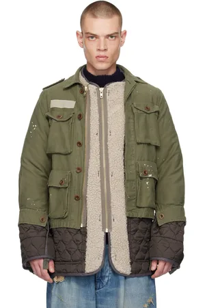 Kolor Manteau étagé kaki