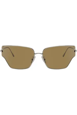 Loewe Lunettes de soleil Arch argentées