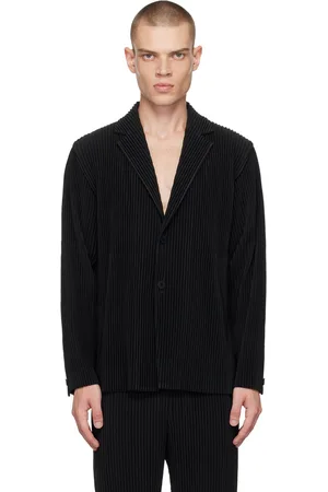 Issey Miyake Veston plissé Tailored 1 noir