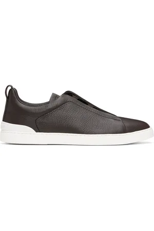 Ermenegildo Zegna Baskets Triple Stitch™ brunes