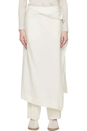 Issey Miyake Pantalon étagé blanc