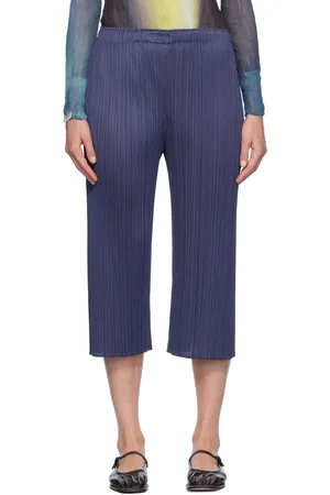 PLEATS PLEASE ISSEY MIYAKE Pantalon Monthly Colors August bleu marine