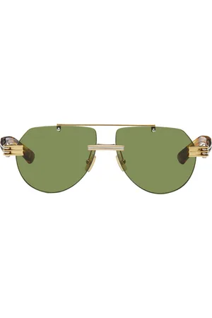 Bottega Veneta Lunettes de soleil BV1342S argenté et doré
