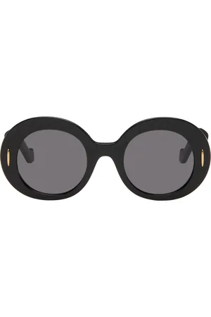 Loewe Lunettes de soleil rondes à effet masque noires