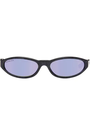Balenciaga Lunettes de soleil rondes Neo mauves