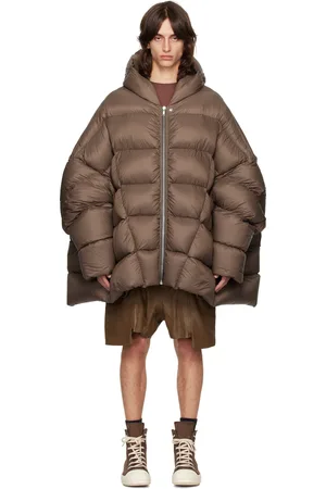 Rick Owens Blouson Peter brun rembourré en duvet à capuche - Porterville