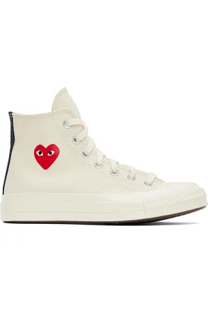 Comme des Garçons Baskets Chuck 70 blanc cassé à logos édition Converse