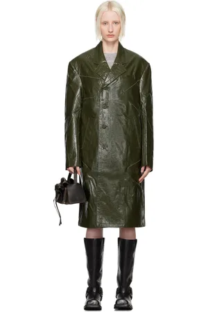 Andersson Bell Manteau Mauer vert en cuir synthétique