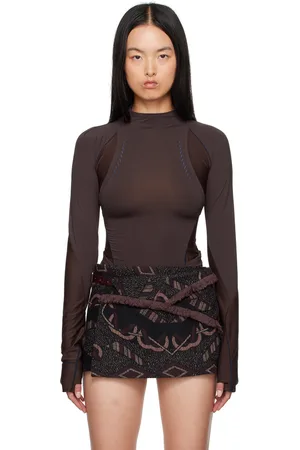 Hyein Seo T-shirt de sport à manches longues brun