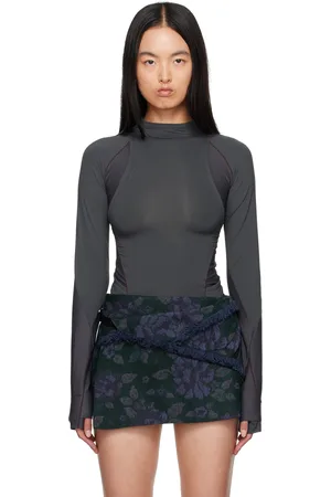 Hyein Seo T-shirt de sport à manches longues gris
