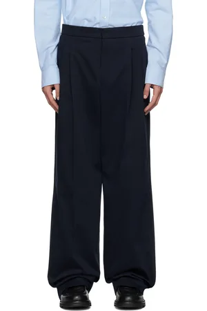 Ami Pantalon ample bleu marine