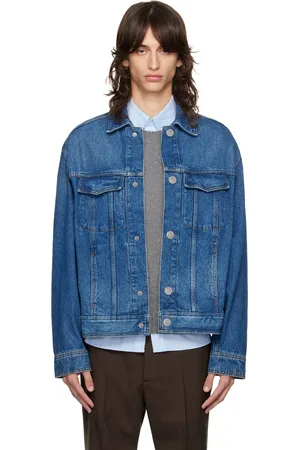 Ami Blouson camionneur bleu en denim