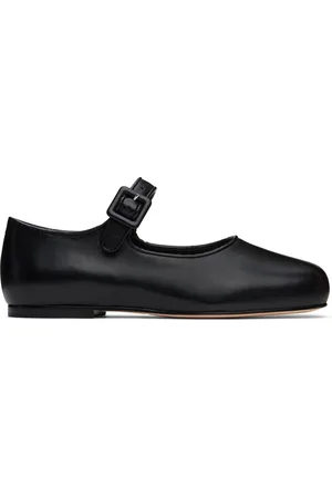 SANDY LIANG Ballerines de style Charles IX noires