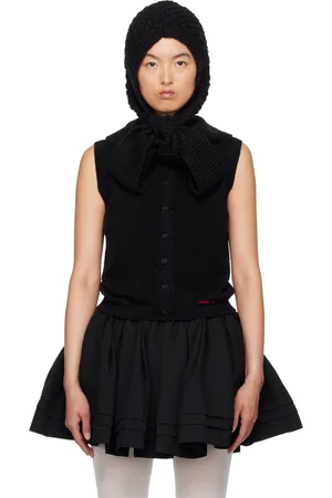 Shushu/Tong Cardigan noir à col classique