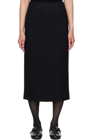 Shushu/Tong Jupe midi droite noire