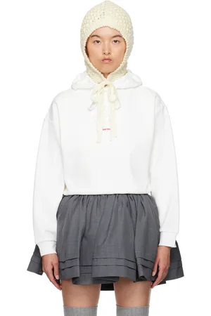 Shushu/Tong Pull à capuche blanc à logo brodé