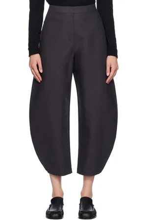 AMOMENTO Pantalon incurvé gris