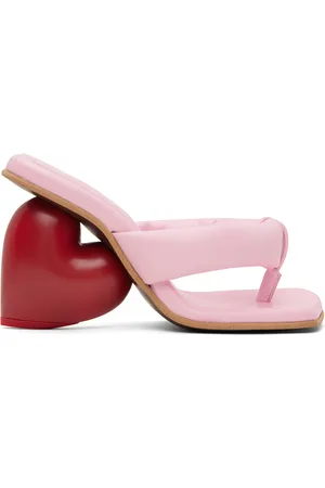 Yume Yume Mules à talon Love rose et rouge